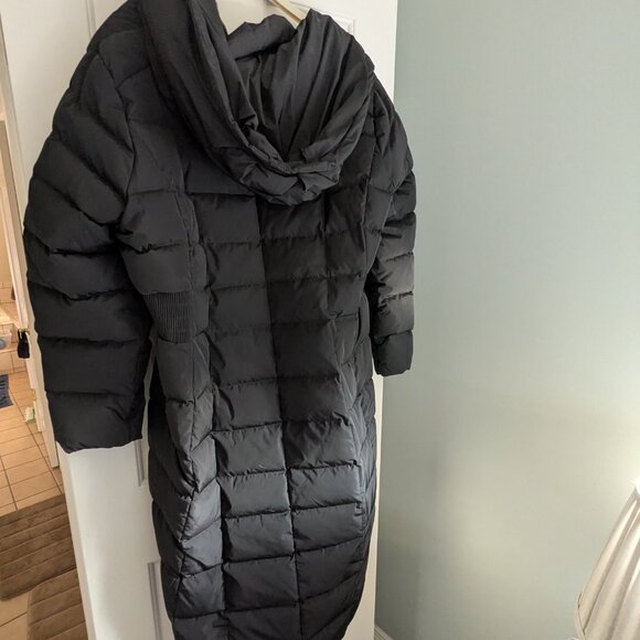 Cole Hahn SIgnature - Maxi Puff Coat with BIb and Hood - Size 2X Black NWT - Picture 2 of 5